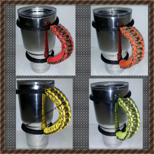 2 Farben Paracord Griffe für 40oz, 30oz & 20oz Yeti, Rtic, Sic, Ozark Trail Cups - Bild 2 von 75