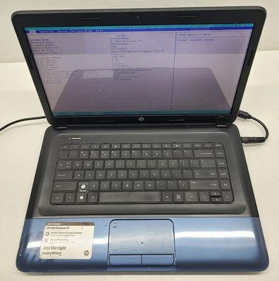 HP 2000-2D19WM Laptop AMD E-300 4GB Ram NO HD/OS (FL)