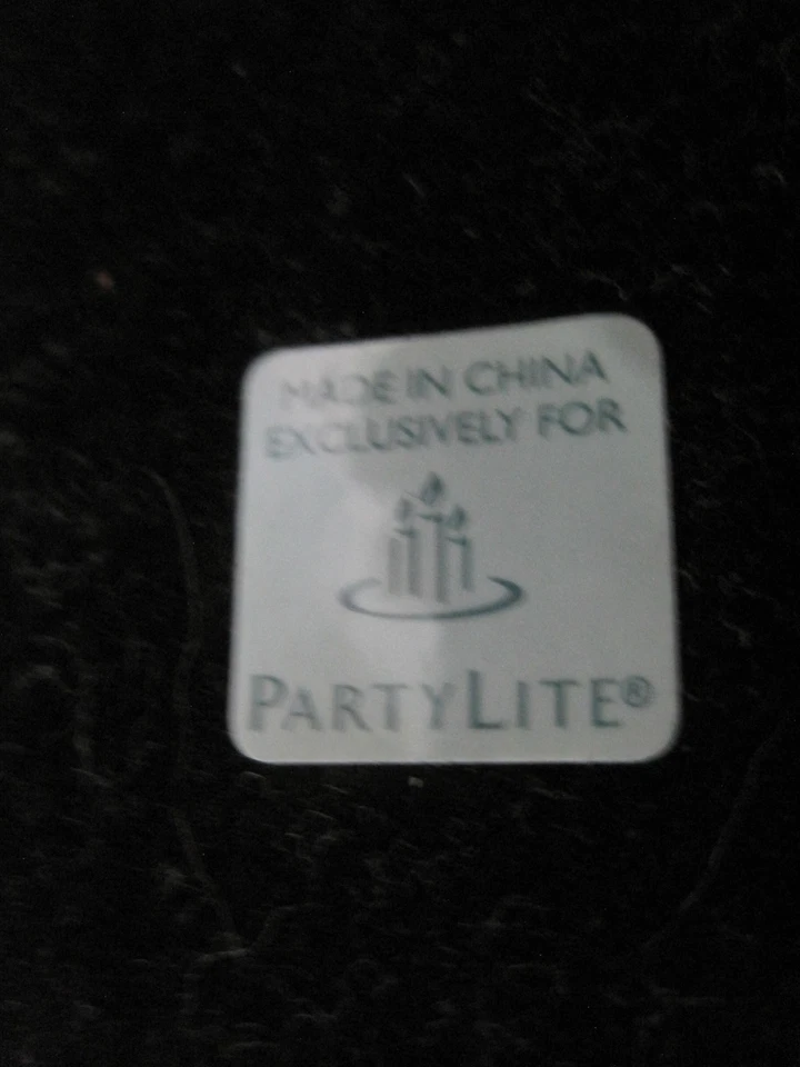 PAR DE APLIQUES DE PARED VELA PILAR PARTYLITE CON ESPEJO BISELADO NEGRO EN FORMA DE ESTRELLA Foto 2 de 4