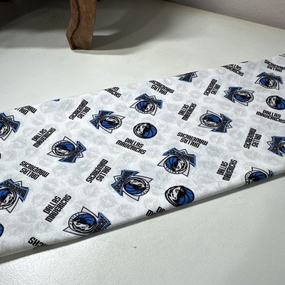RARE FIND! NBA Properties Inc. Dallas Mavericks NBA Logo Cotton Fabric 1 yd. 