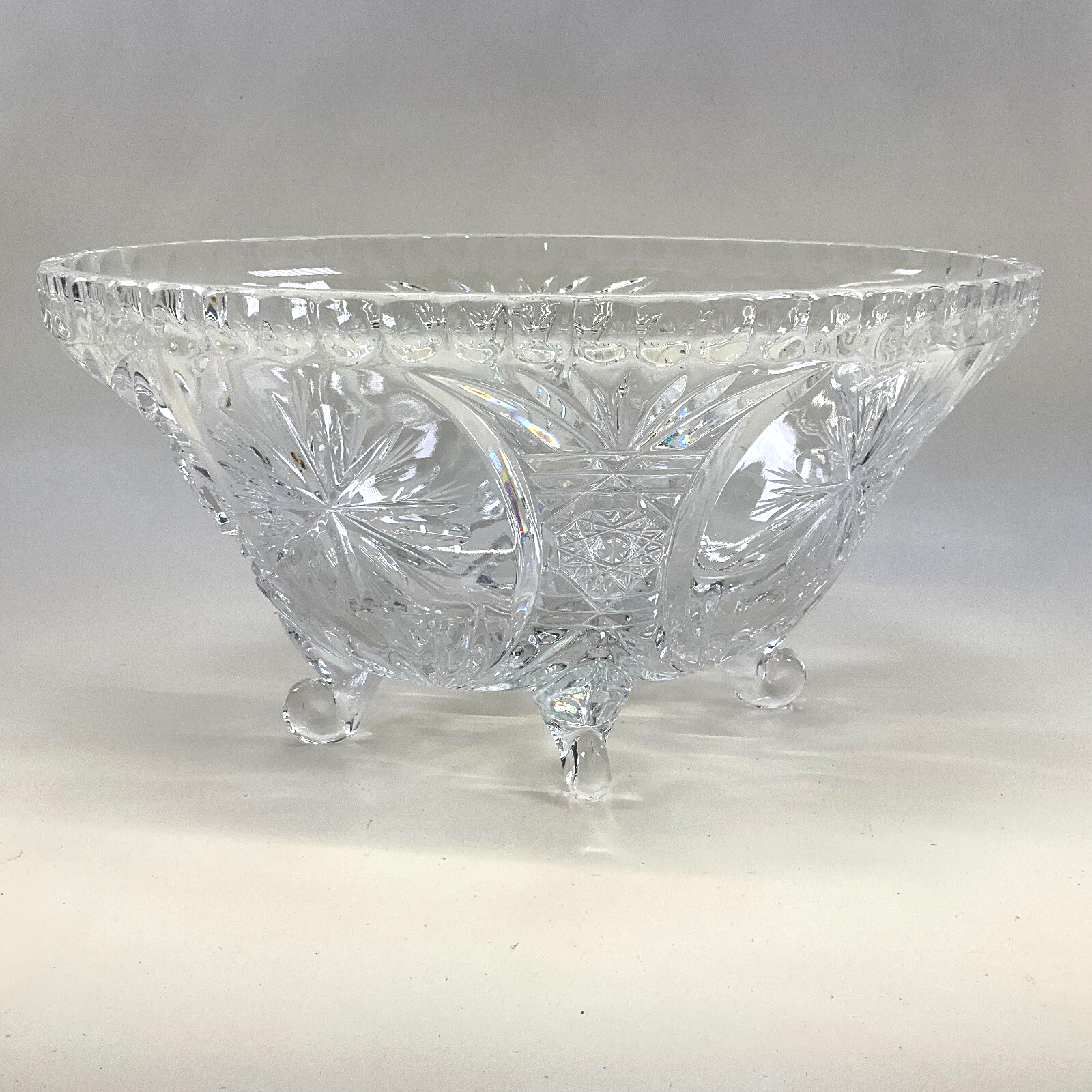 Anna Hutte Bleikristall 24% Lead Crystal Cut Glass Bowl West Germany 10 ...