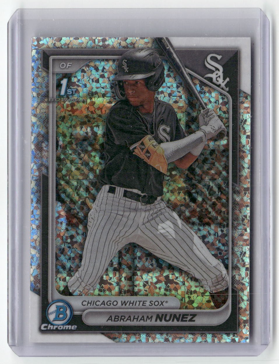 2024 Bowman #BCP-56 Abraham Nunez Chrome Prospects Mini-Diamond Refractors