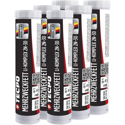 TECPO MEHRZWECKFETT KP2N-30 HOCHLEISTUNGS LI-KOMPLEX FETT 6x 400g SCHMIERFETT
