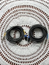 2 - 25  COMMERCIAL 12 GAUGE SPEAKER CABLES WITH NEUTRIK SPEAKON TO 1/4  