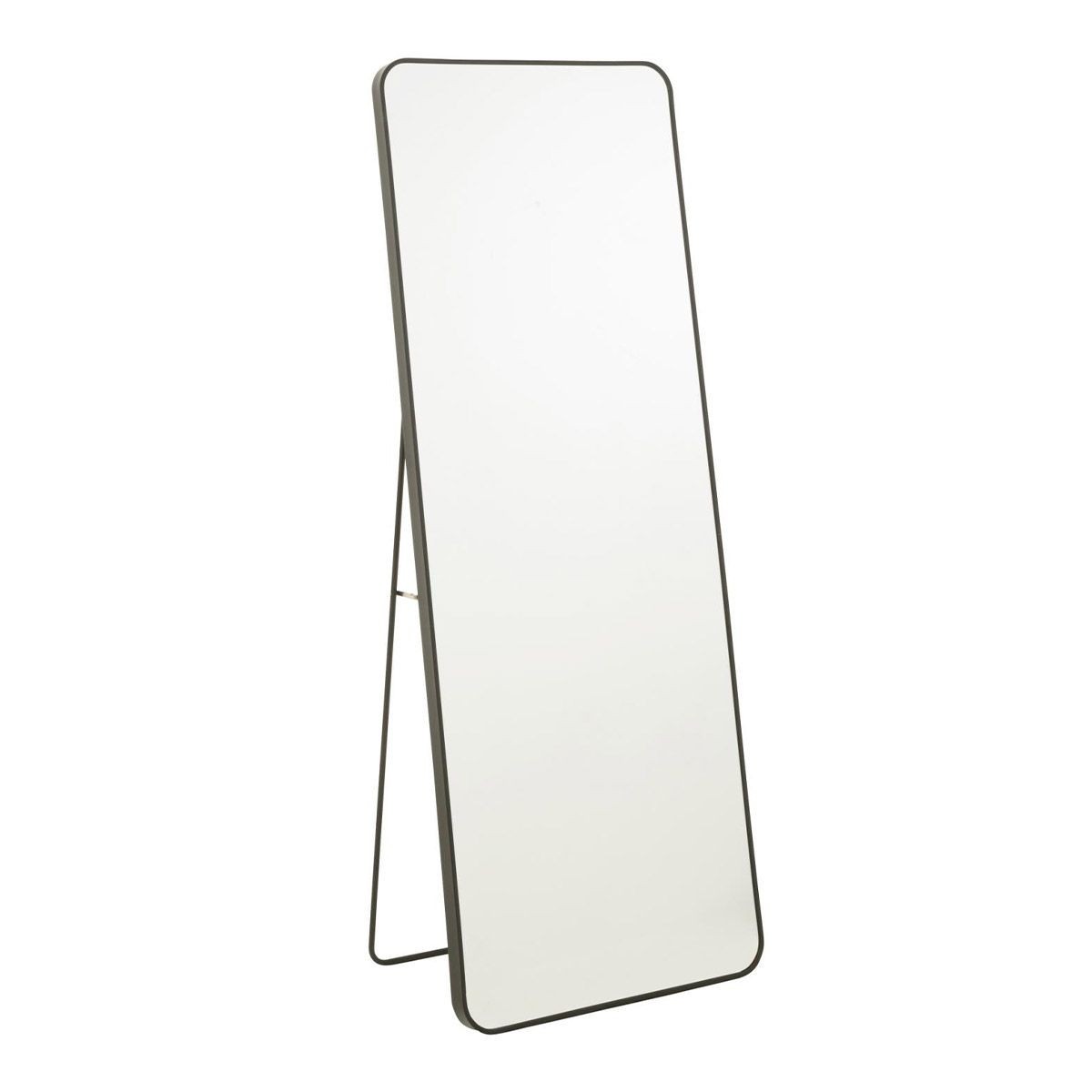 Miroir sur pied rectangle Lazaro 150 cm noir pour chambre