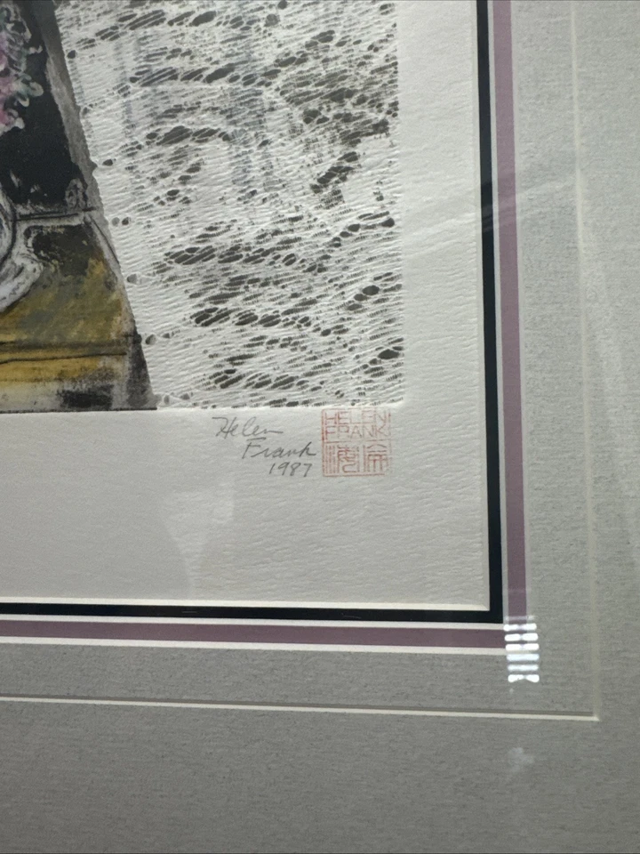 El grabado titulado "Irlanda" (1987) de Helen Frank Foto 3 de 4