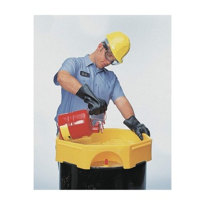 ULTRATECH 482 Drum Funnel,Yellow,Polyethylene,NPT 3UAL5