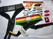 Angel Paintball RASTA 2 Headbands + Vintage KAPP & EVO, MWAG Stickers Lot
