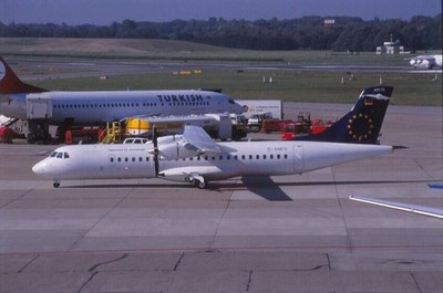 Dia D-ANFD ATR 72 Flugzeug 35mm ungerahmt O166-1-5