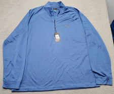 Greg Norman Golf 1/4 Zip Pullover Men XL Blue Performance Base Layer Long Sleeve