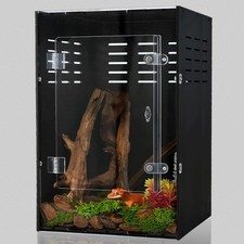 10 Gallon Reptile Tank - 12x12x18 Crested Gecko Tank Enclosure - PVC Habitat ...
