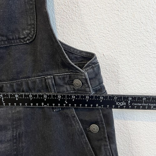 Madewell Adirondack Short Overalls Lunar Wash Black Denim Romper Women’s Small - Picture 6 of 11