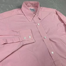 Womens Turnbull & Asser Button Up Shirt 12 Pink Micro Check Long Sleeve Casual