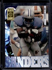1995 Collector's Edge Barry Sanders Black Label #69 Lions