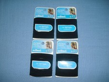 New SCUNCI Lot Of 4 Black No Damage Elastic Hair Tie 18 Count 16775-Q