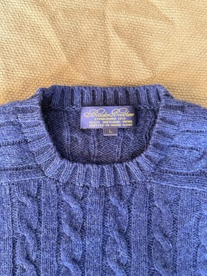 Vintage 90s Brooks Brothers 100% Shetland Wool Sweater Men