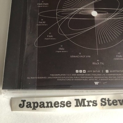 Jeff Satur Space Shuttle No.8 Japan Standard Edition CD w