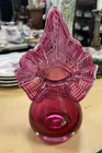Fenton Cranberry Jack in the Pulpit Vase
