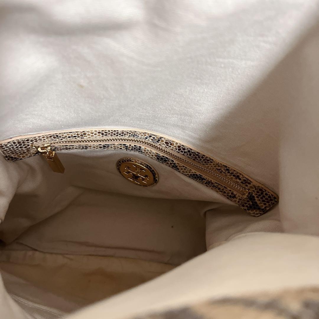 Tory Burch Python Pattern 2Way Shoulder Bag Gold … - image 12