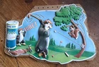 Vintage 1960's Hamm's Beer "Vacuform" 3D Advertising Sign Bears & Golf