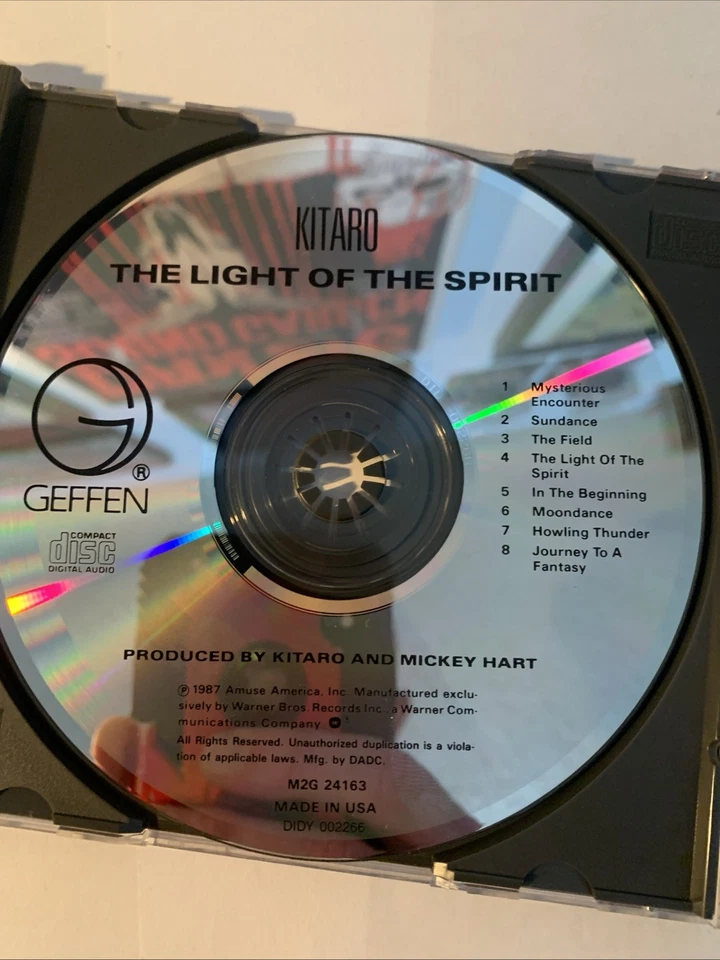 The Light of the Spirit - Music CD - Kitaro -  1987-06-01 - Geffen - Very Good - Foto 3 de 3
