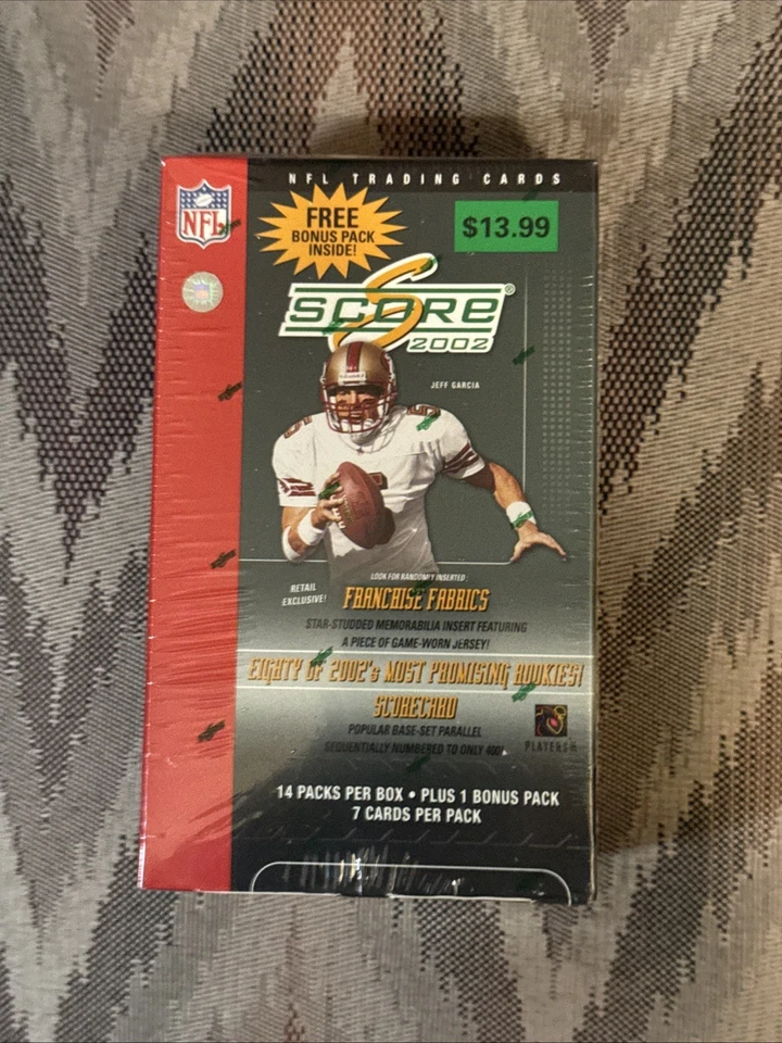 SCORE 2002 NFL TRADING CARDS FRANCHISE FABRICS - Image 3 of 4