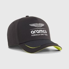 Aston Martin F1 Cap, Fanwear 2026, Black, Adult Adjustable, Official Merchandise