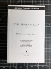 Edge of Ruin by Melinda Snodgrass -- Advance Uncorrected Proof