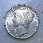 1937 Mercury Dime 10c - UNC - Very Nice Coin!!!