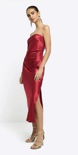 River Island Red Slip Dress Size 14