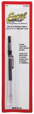 Excel Tools Deluxe Retractable Knife Carded w/Clip 16048
