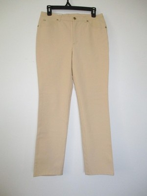 ESCADA Pants Beige Cotton Stretch 5 Pocket Jeans 38 LKNEW