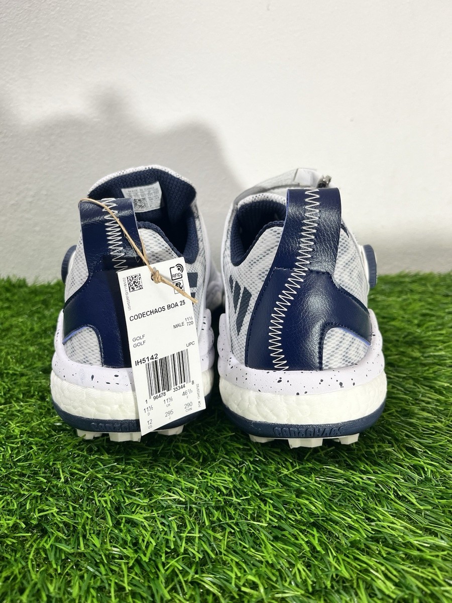 ADIDAS CODECHAOS BOA 25 WHITE COLLEGIATE NAVY GOLF SHOE IH5142