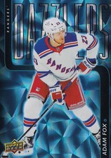 #DZ-42 Adam Fox - New York Rangers - 2025-26 Upper Deck - Dazzlers Blue Hockey