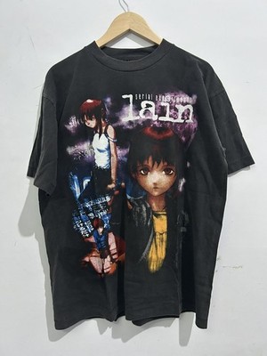 Serial Experiments Lain Graphic Anime Black Cotton Unisex Shirt