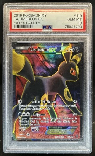 2016 Pokemon XY Fates Collide Umbreon EX #119/124 PSA 10 GEM MINT