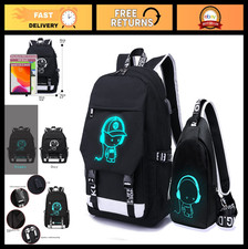 Large Waterproof Nylon School Backpack for Te...