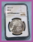 1891 O Morgan Dollar $1 - NGC MS62 ( Includes Video)