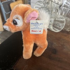 7" VTG DISNEY CANASA TRADING STANDING BAMBI DEER STUFFED ANIMAL PLUSH TOY