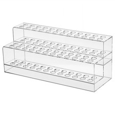 Clear Acrylic Pen Holder 2 Tier Pen Display Stand Pen Storage Organizer 48-Sl...