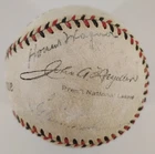 1931 PITTSBURGH PIRATES TEAM 19 SIGNED BASEBALL PIE TRAYNOR HONUS WAGNER BAS LOA
