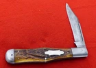 Vintage Robeson USA 511118 5.25" Closed Bone Coke Bottle Coffin Jack knife