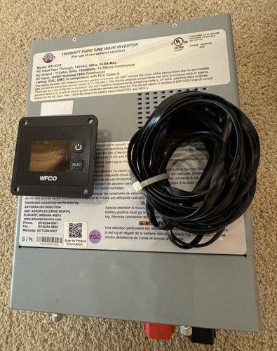 WFCO Technologies WF-5318 WF-5300 Series INVERTER GENERATORS RV Battery Solar