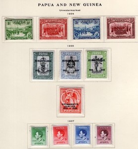 Papua 1934-1937 Issues - OG MH - Sc# 110-121  No Reserve!