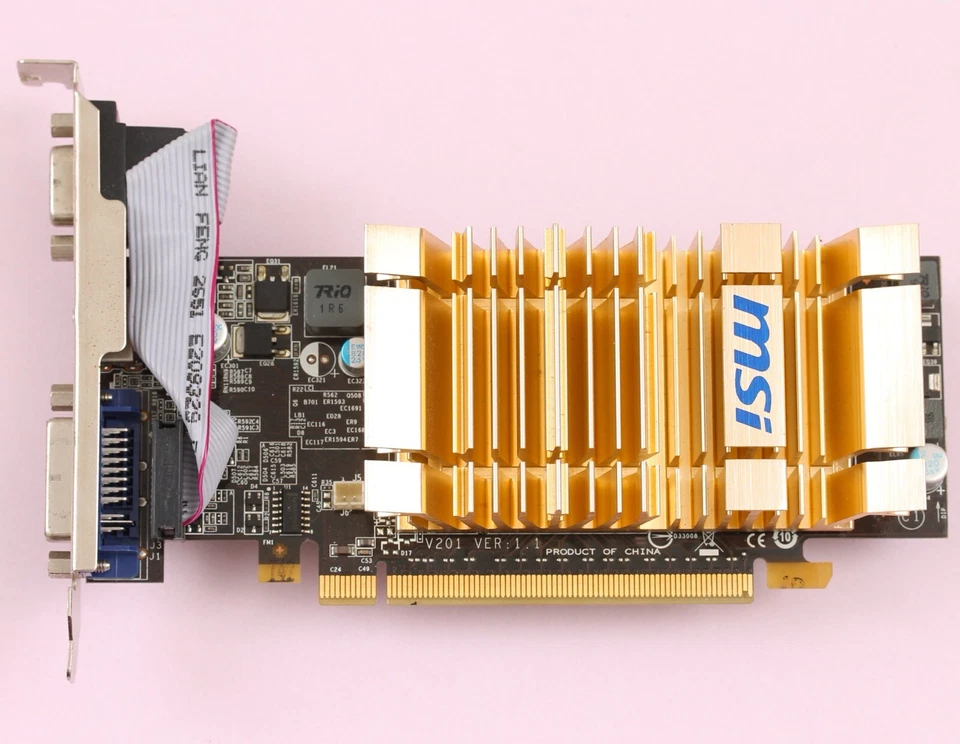 MSI NVIDIA GeForce 210 PCI-E X16 Video Graphics Card 512MB GDDR2 HDMI/DVI/VGA - Image 2 of 4