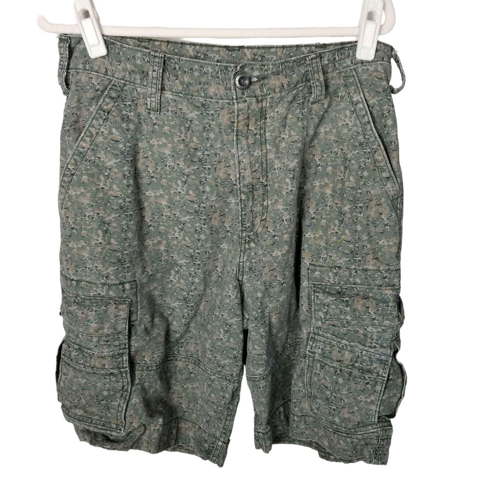 Levi's Shorts Mens 32 Green Shorts Cargo Shorts Casual Short Camouflage Shorts
