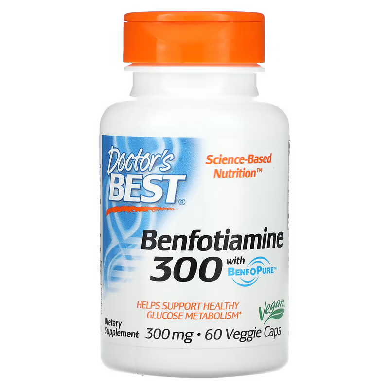 Benfotiamine 300 (300) - 60 Veg Caps - Dr's Best - Image 3