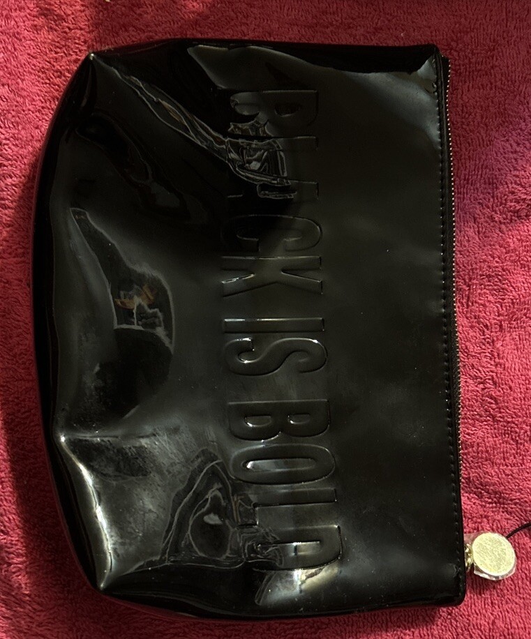 YSL YVES SAINT LAURENT borsa trucco nera brevettata custodia cosmetica NERA È AUDACE