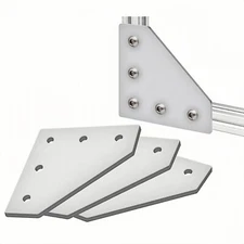 80/20 4pcs 90° Joining Plate 5 Hole L Flat Brackets For 2020 Aluminun Profiles
