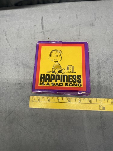 Peanuts Charlie Brown Book Happiness Is a Sad Song By Charles Schultz 1967 Book - Picture 4 of 16